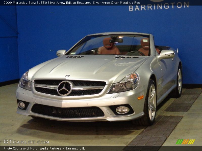 Silver Arrow Silver Metallic / Red 2009 Mercedes-Benz SL 550 Silver Arrow Edition Roadster