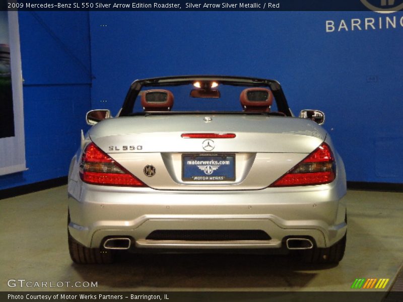 Silver Arrow Silver Metallic / Red 2009 Mercedes-Benz SL 550 Silver Arrow Edition Roadster