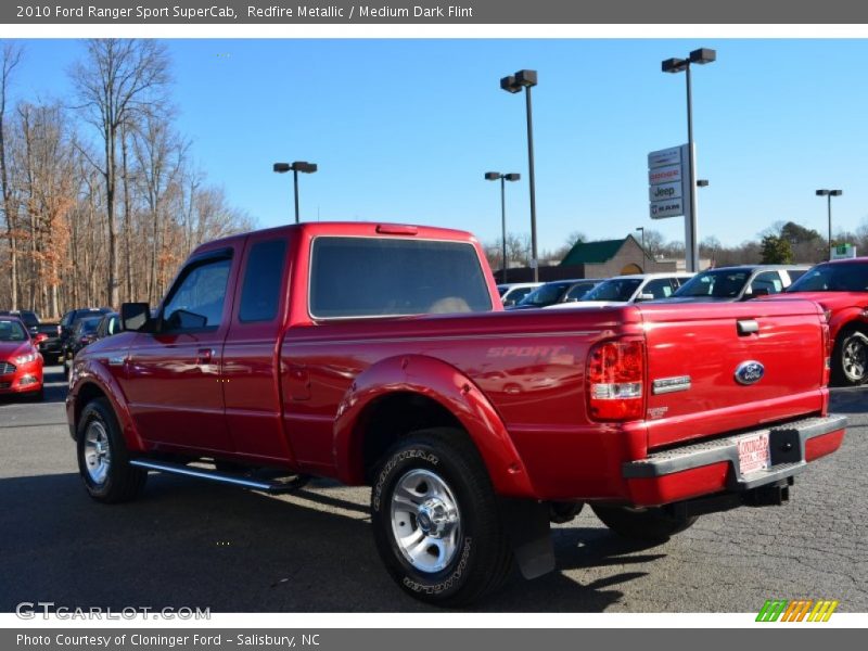 Redfire Metallic / Medium Dark Flint 2010 Ford Ranger Sport SuperCab