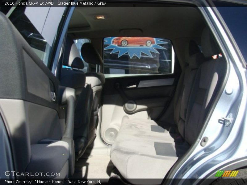 Glacier Blue Metallic / Gray 2010 Honda CR-V EX AWD
