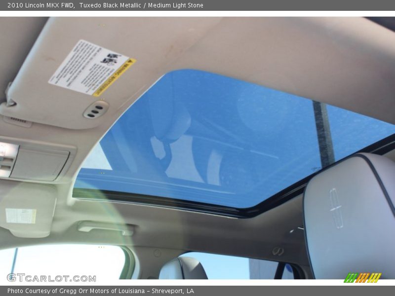 Sunroof of 2010 MKX FWD