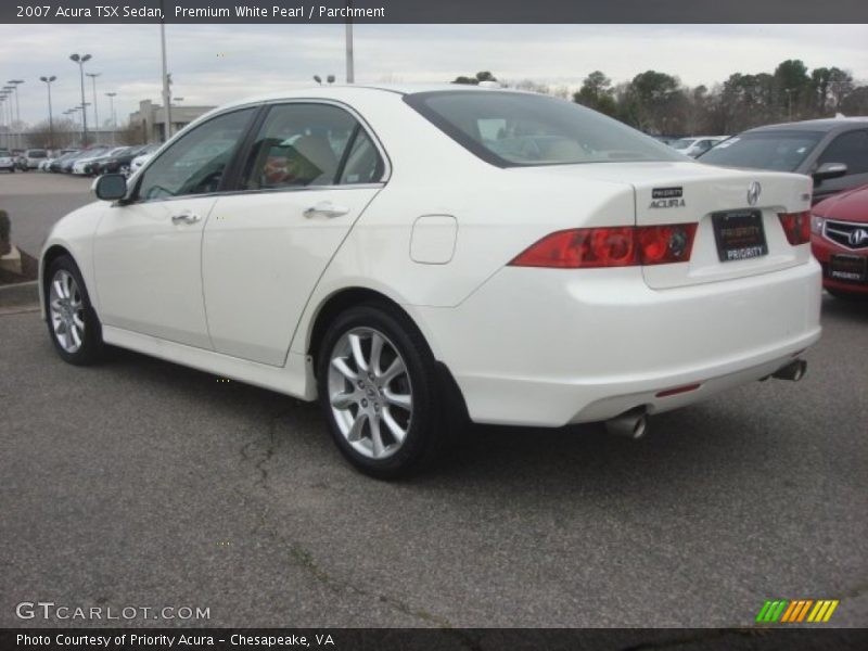 Premium White Pearl / Parchment 2007 Acura TSX Sedan