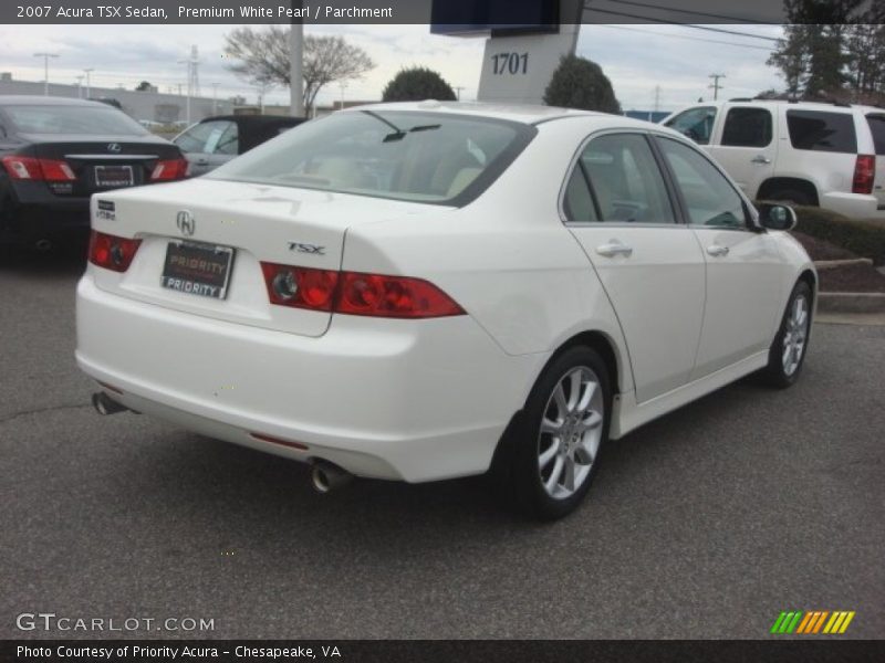Premium White Pearl / Parchment 2007 Acura TSX Sedan