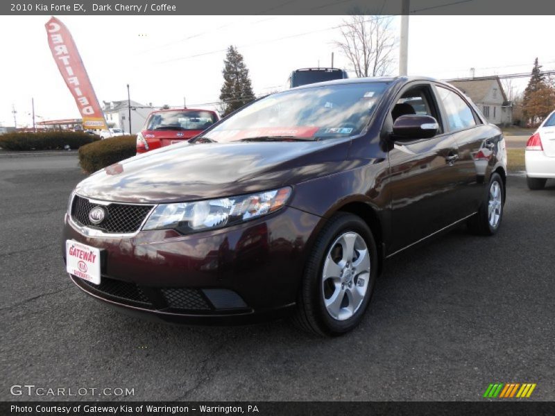 Dark Cherry / Coffee 2010 Kia Forte EX