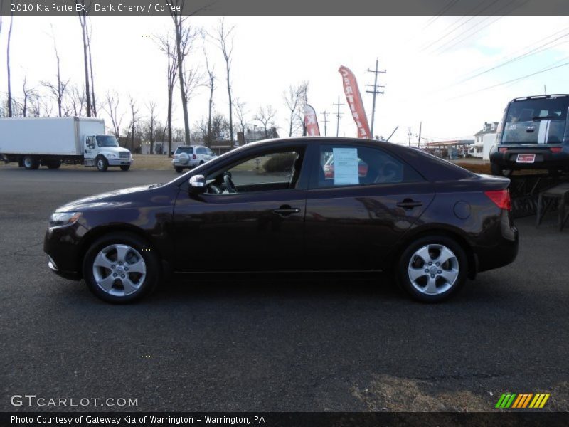 Dark Cherry / Coffee 2010 Kia Forte EX