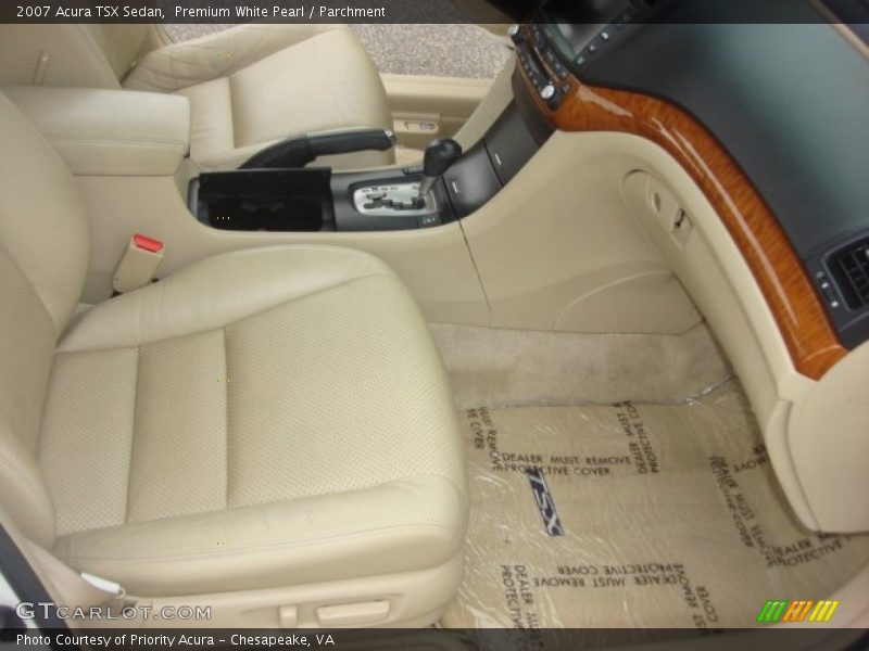 Premium White Pearl / Parchment 2007 Acura TSX Sedan