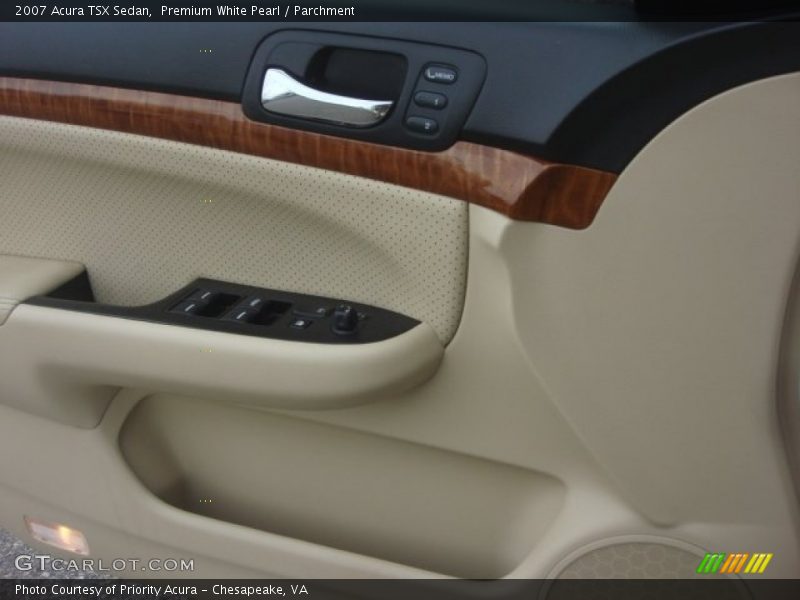 Premium White Pearl / Parchment 2007 Acura TSX Sedan
