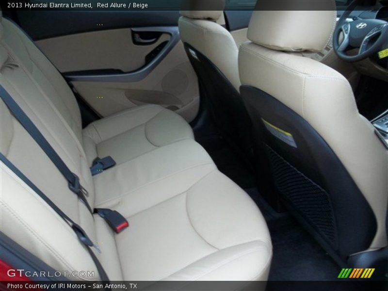 Red Allure / Beige 2013 Hyundai Elantra Limited