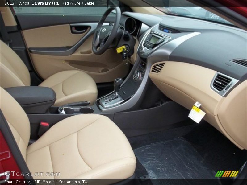  2013 Elantra Limited Beige Interior