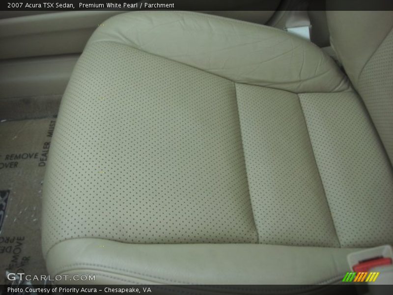 Premium White Pearl / Parchment 2007 Acura TSX Sedan