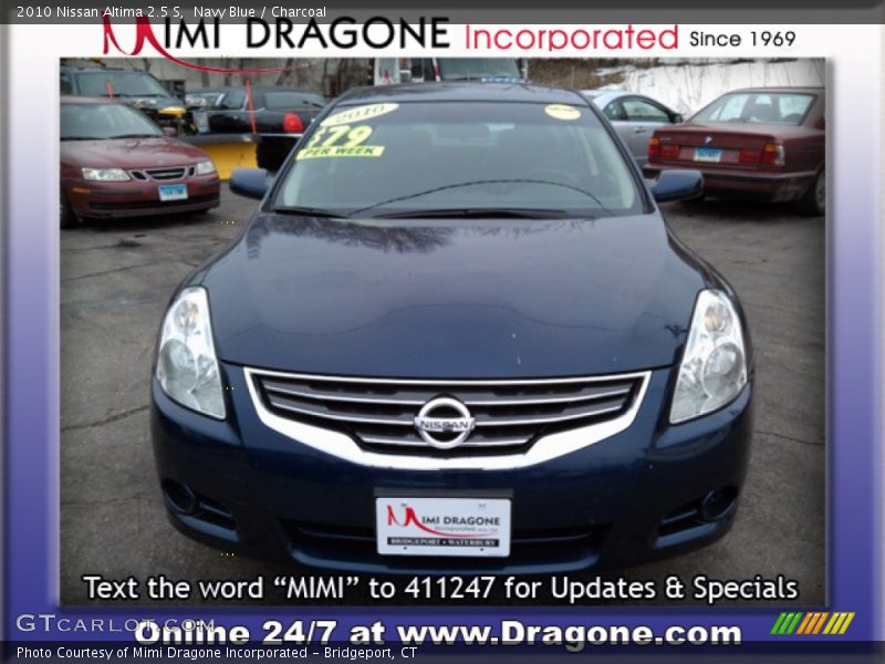 Navy Blue / Charcoal 2010 Nissan Altima 2.5 S