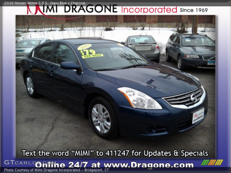 Navy Blue / Charcoal 2010 Nissan Altima 2.5 S