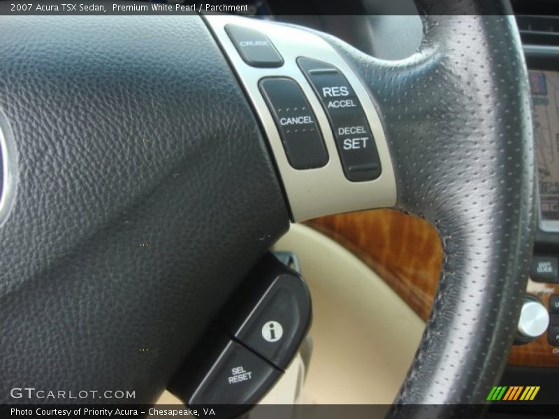 Premium White Pearl / Parchment 2007 Acura TSX Sedan