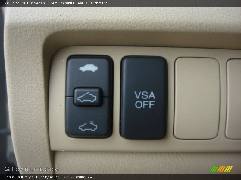 Premium White Pearl / Parchment 2007 Acura TSX Sedan