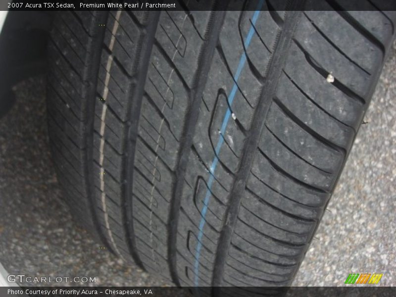Premium White Pearl / Parchment 2007 Acura TSX Sedan