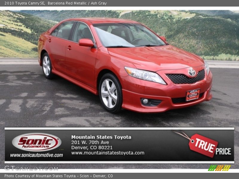 Barcelona Red Metallic / Ash Gray 2010 Toyota Camry SE