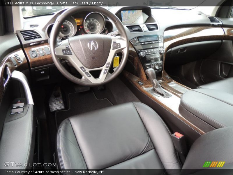 Crystal Black Pearl / Ebony 2011 Acura MDX Technology
