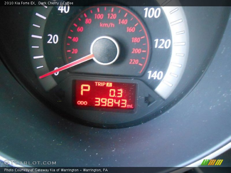 Dark Cherry / Coffee 2010 Kia Forte EX