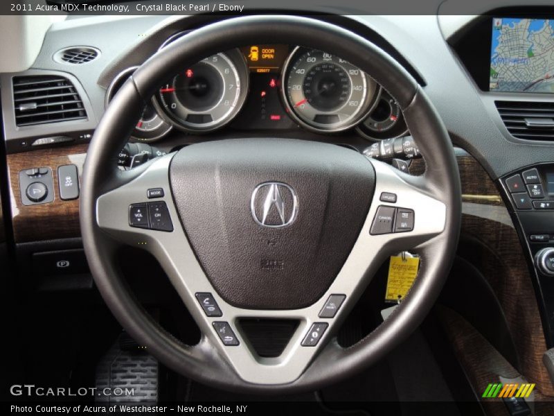 Crystal Black Pearl / Ebony 2011 Acura MDX Technology
