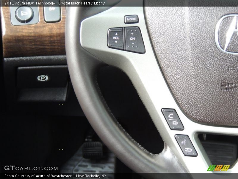 Crystal Black Pearl / Ebony 2011 Acura MDX Technology