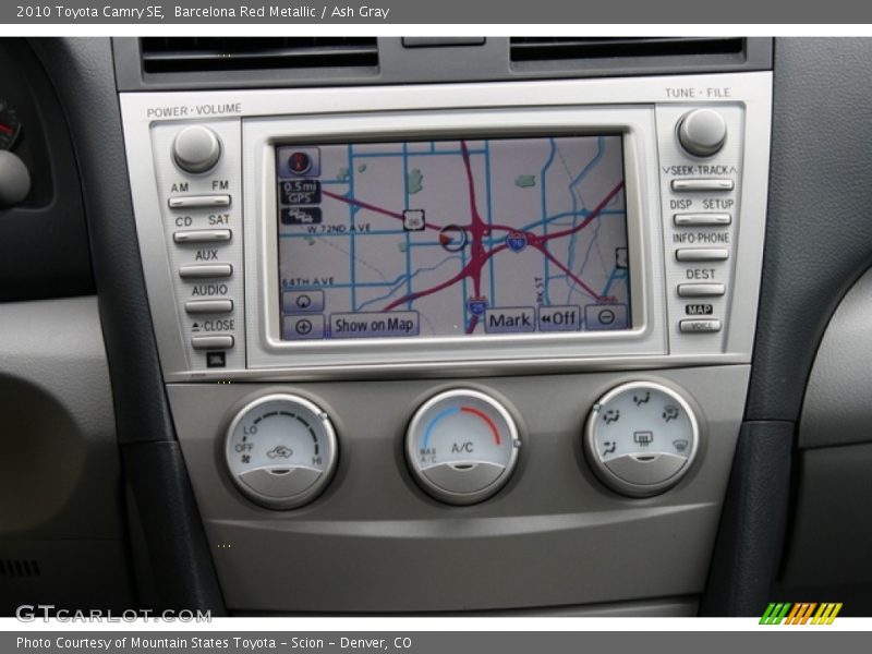Navigation of 2010 Camry SE