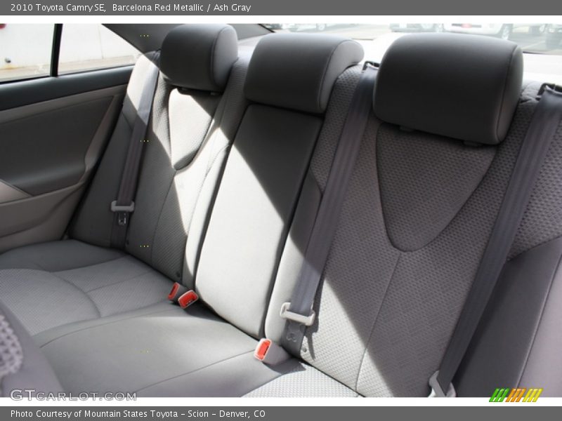 Rear Seat of 2010 Camry SE