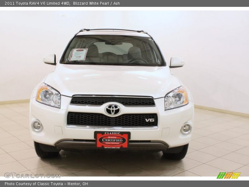 Blizzard White Pearl / Ash 2011 Toyota RAV4 V6 Limited 4WD
