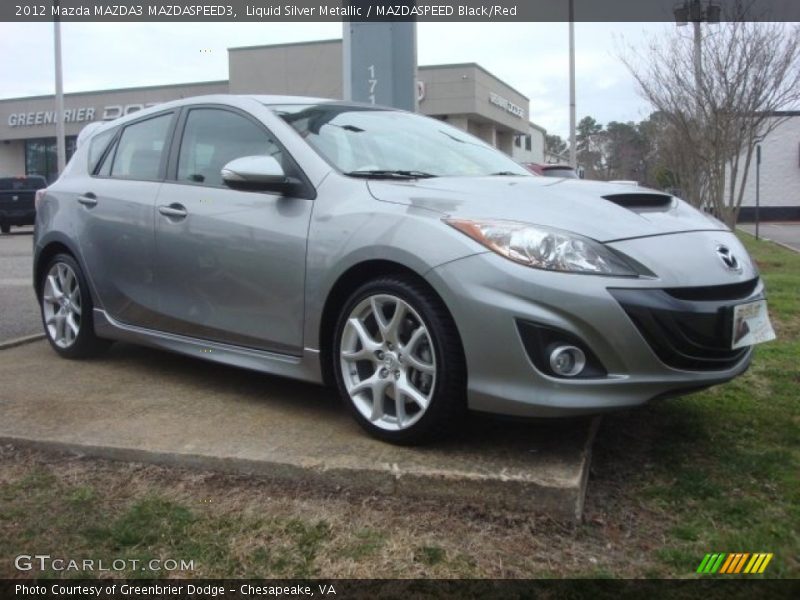 Liquid Silver Metallic / MAZDASPEED Black/Red 2012 Mazda MAZDA3 MAZDASPEED3