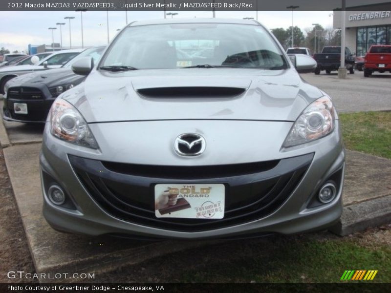 Liquid Silver Metallic / MAZDASPEED Black/Red 2012 Mazda MAZDA3 MAZDASPEED3