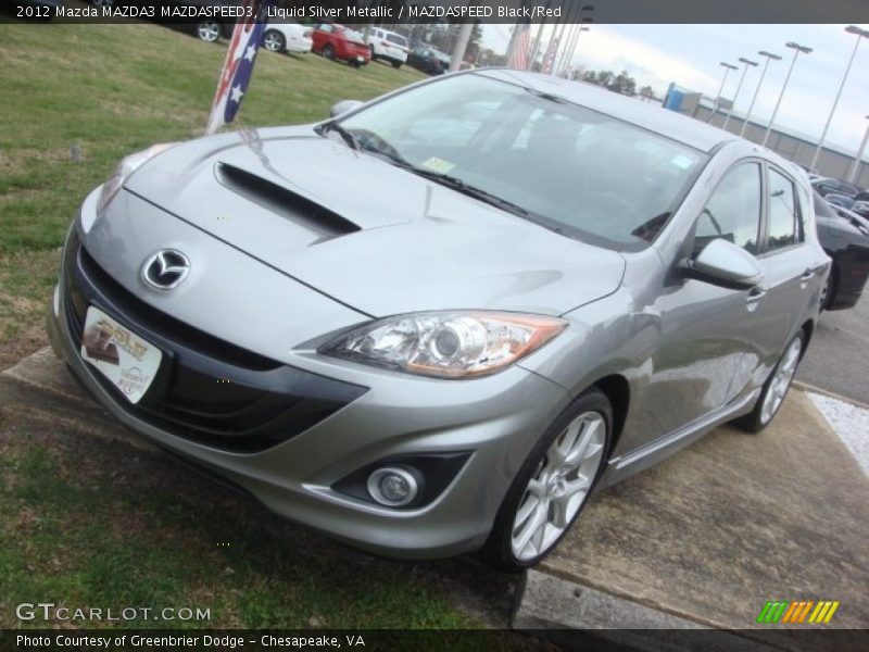 Liquid Silver Metallic / MAZDASPEED Black/Red 2012 Mazda MAZDA3 MAZDASPEED3