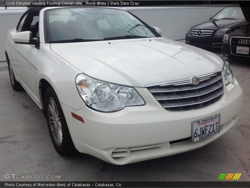 Stone White / Dark Slate Gray 2009 Chrysler Sebring Touring Convertible