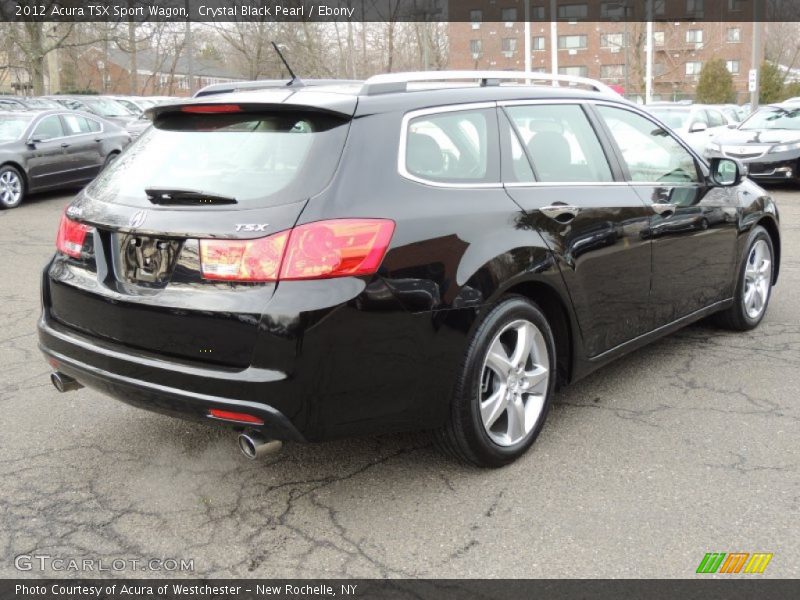 Crystal Black Pearl / Ebony 2012 Acura TSX Sport Wagon