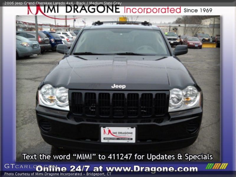 Black / Medium Slate Gray 2006 Jeep Grand Cherokee Laredo 4x4