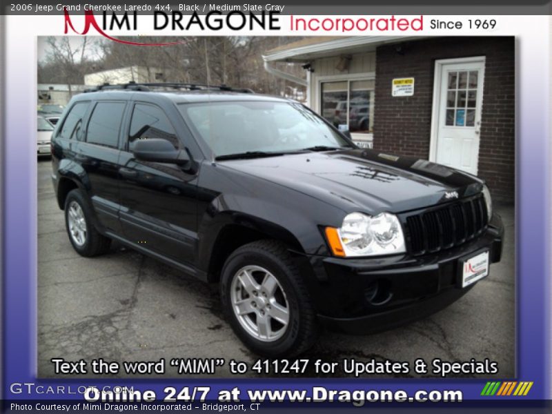 Black / Medium Slate Gray 2006 Jeep Grand Cherokee Laredo 4x4