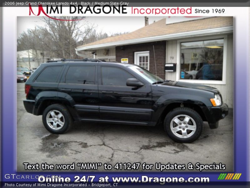 Black / Medium Slate Gray 2006 Jeep Grand Cherokee Laredo 4x4