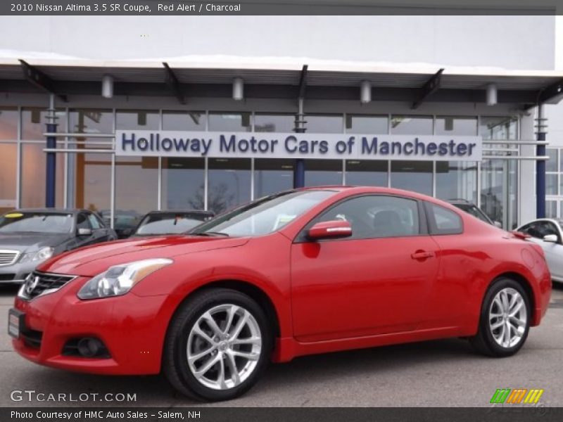 Red Alert / Charcoal 2010 Nissan Altima 3.5 SR Coupe