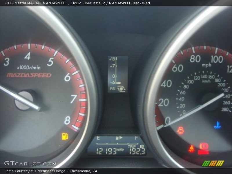 Liquid Silver Metallic / MAZDASPEED Black/Red 2012 Mazda MAZDA3 MAZDASPEED3