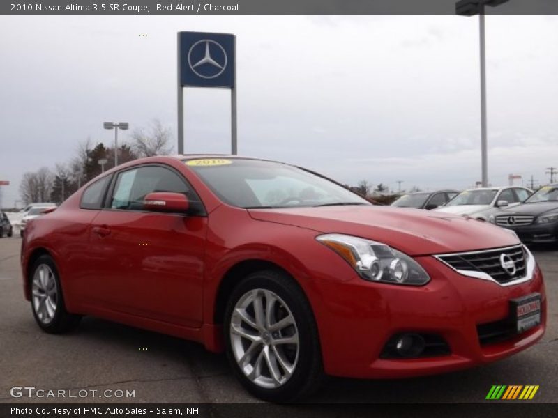 Red Alert / Charcoal 2010 Nissan Altima 3.5 SR Coupe