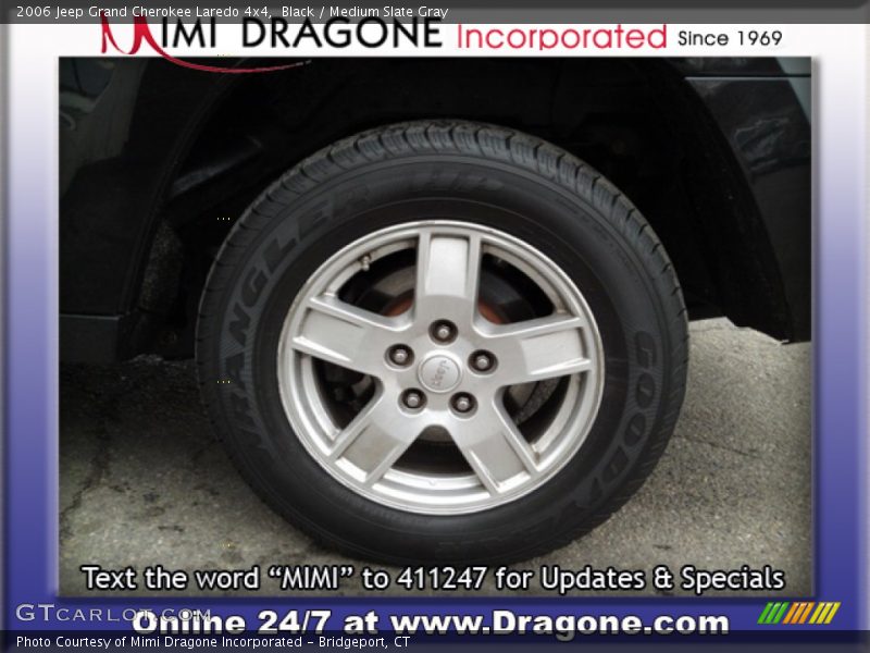 Black / Medium Slate Gray 2006 Jeep Grand Cherokee Laredo 4x4