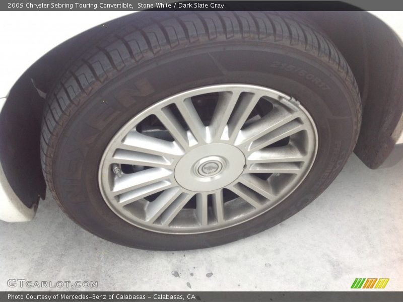 Stone White / Dark Slate Gray 2009 Chrysler Sebring Touring Convertible