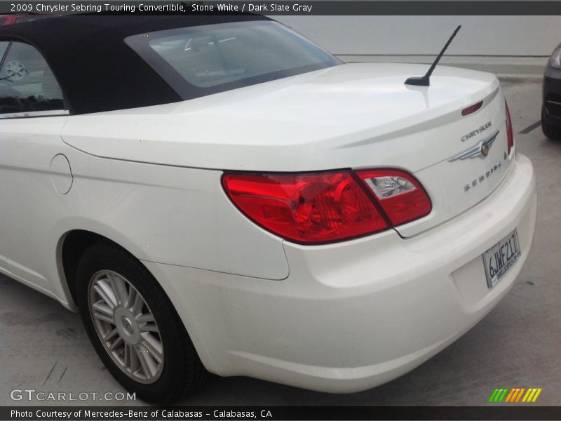 Stone White / Dark Slate Gray 2009 Chrysler Sebring Touring Convertible
