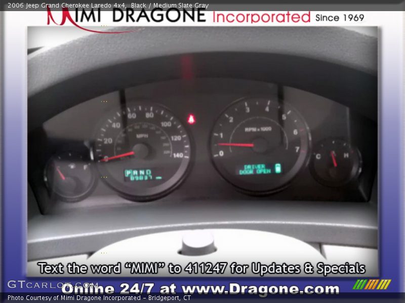Black / Medium Slate Gray 2006 Jeep Grand Cherokee Laredo 4x4