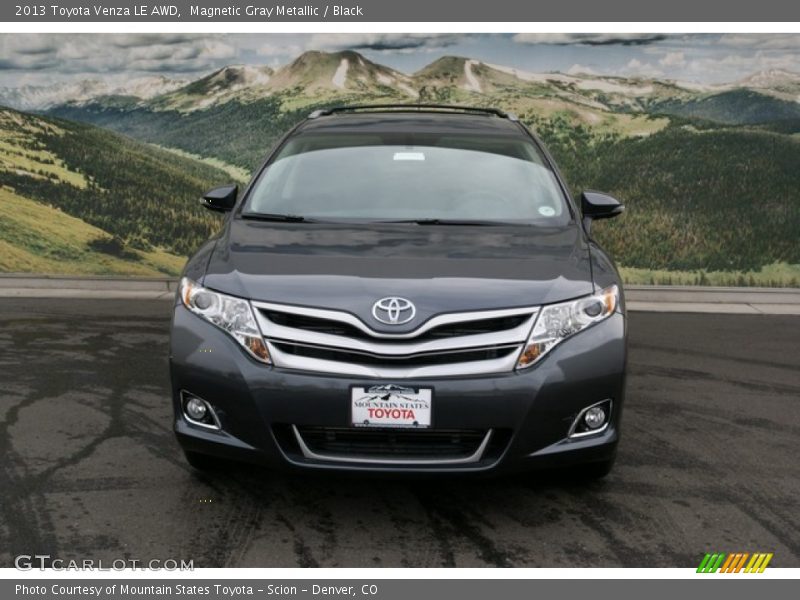 Magnetic Gray Metallic / Black 2013 Toyota Venza LE AWD