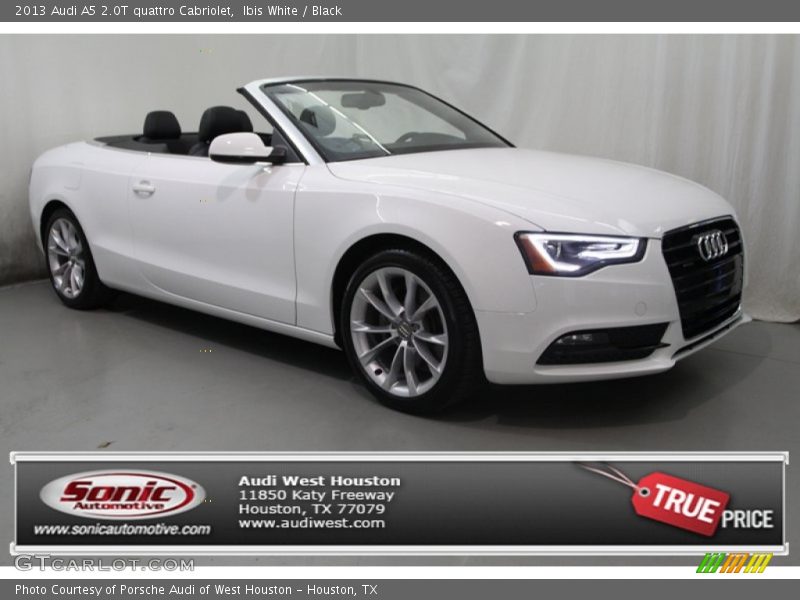 Ibis White / Black 2013 Audi A5 2.0T quattro Cabriolet