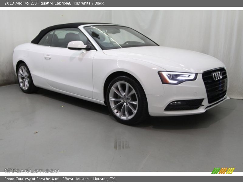 Ibis White / Black 2013 Audi A5 2.0T quattro Cabriolet