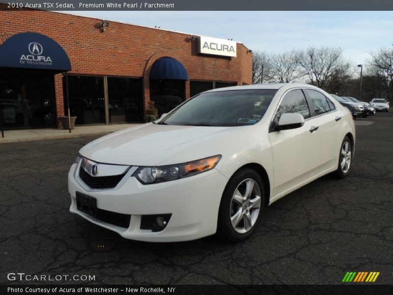 Premium White Pearl / Parchment 2010 Acura TSX Sedan