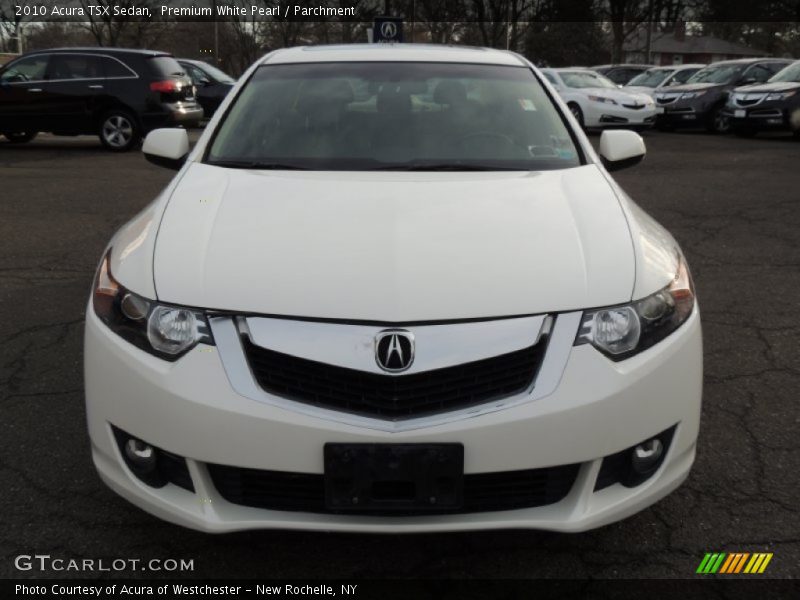 Premium White Pearl / Parchment 2010 Acura TSX Sedan
