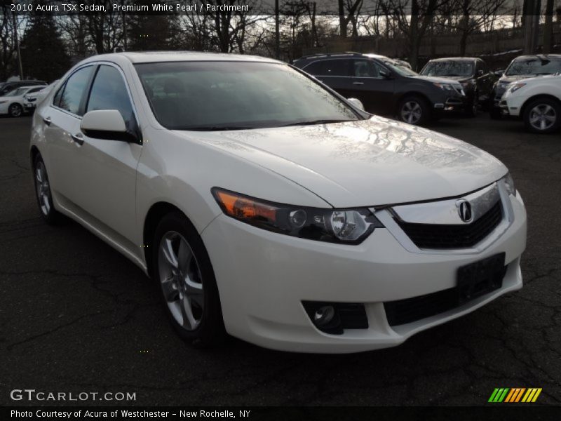 Premium White Pearl / Parchment 2010 Acura TSX Sedan