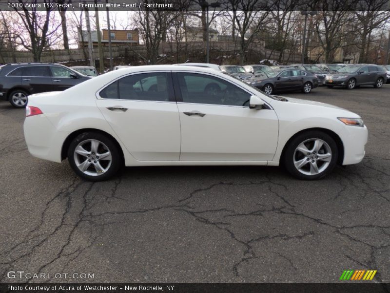 Premium White Pearl / Parchment 2010 Acura TSX Sedan