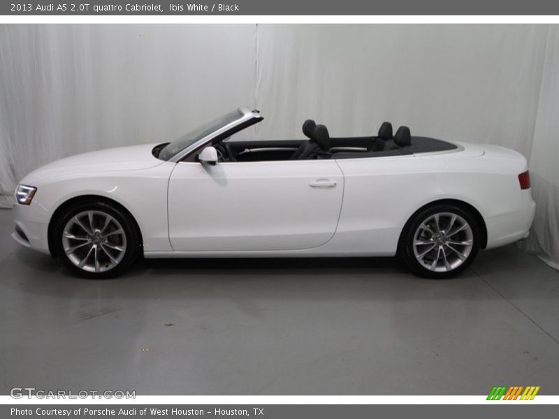 Ibis White / Black 2013 Audi A5 2.0T quattro Cabriolet